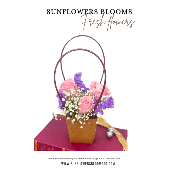 Pink Rose Bucket